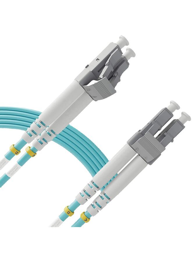 LAMAY 3.3 Feet / 1m Fiber Patch Cable Fiber Optic Cable，SC to SC Fiber Cables OM3, Fiber Optics Patch Cable Duplex 1/10/40GB Multimode Fiber Jumper Optical Cords 50/125µm - Image 1